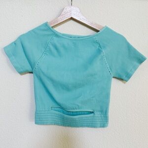 Free People Movement Short Sleeve Crop - M/L